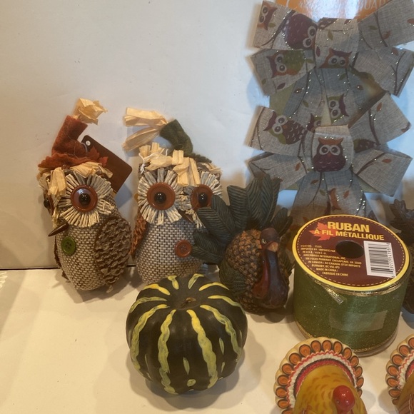 NWT & NWOT Bundle of Thanksgiving & Autumn Decorations - Picture 2 of 9